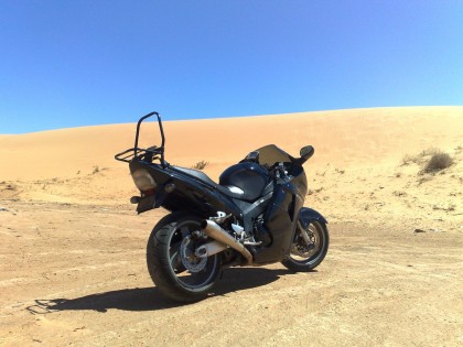 The "Bird parked below Perry Sandhills