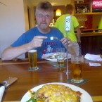 Standard fare, beer and a feed at the pub in Tumut after setting all our gear out to dry.